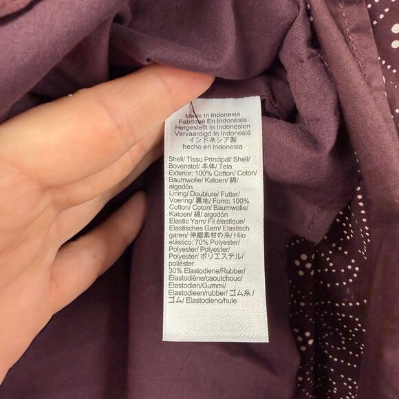 Madewell Melody Midi Dress Small Smocked Daisy Print Plum NV483 - Picture 6 of 10